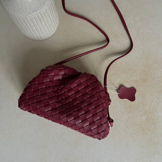 THE 'POUCH' BAG - WINE RED